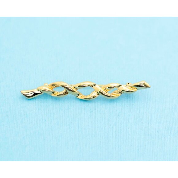 Vintage Gold DNA Brooch by Monet - N18 - Picture 1 of 3